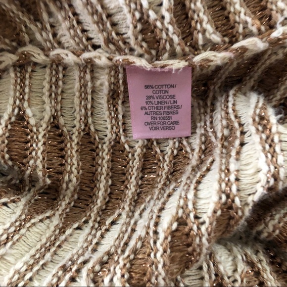 Calypso St. Barth Cream Gold long open cardigan - Picture 7 of 8